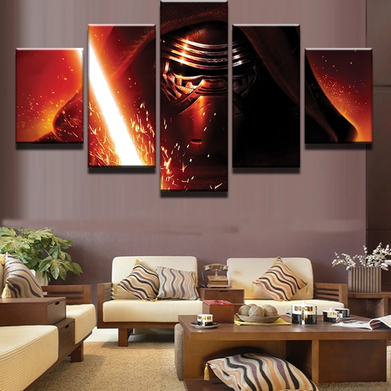5 Pieces Movie Star Wars Darth Vader Lightsaber Modern Home Wall Decor Canvas Picture Art HD Print Painting On Canvas Artworks
5 Pieces Movie Star Wars Darth Vader Lightsaber Modern Home Wall Decor Canvas Picture Art HD Print Painting On Canvas Artworks