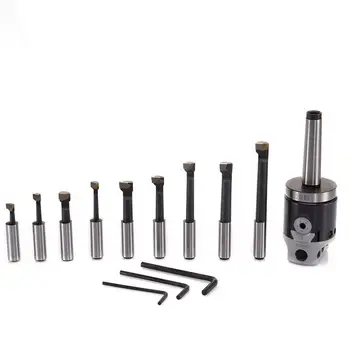 1 Set Milling Machine Accessories Tool F1-MT2-1 1/2-18 M10 50mm Boring Head With 9 12mm Boring Bar
1 Set Milling Machine Accessories Tool F1-MT2-1 1/2-18 M10 50mm Boring Head With 9 12mm Boring Bar