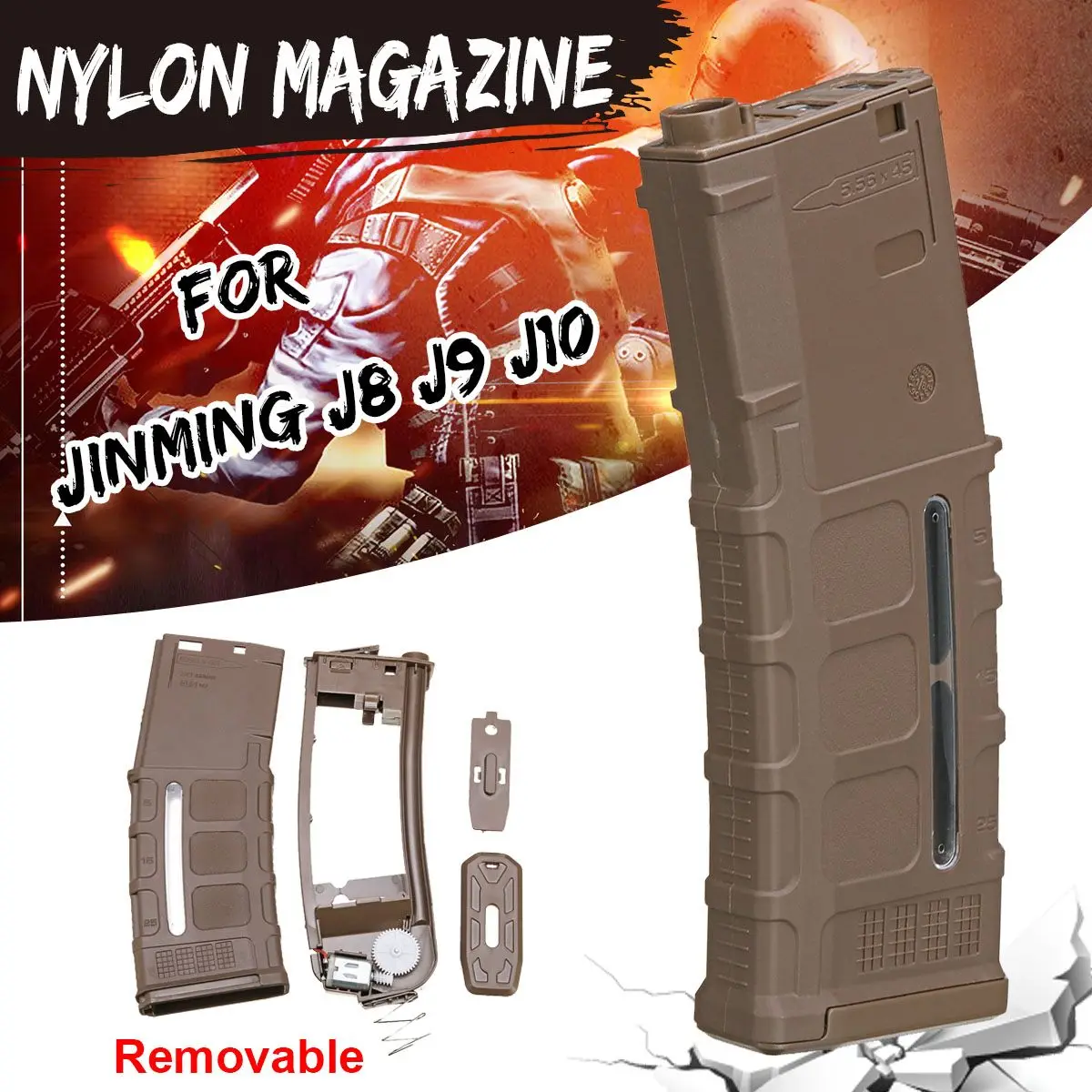 Nylon Gel Magazine For Jinming J8 J9 J10 Gel Ball Blasters Water Games Toy Guns Replacement Accessories
Nylon Gel Magazine For Jinming J8 J9 J10 Gel Ball Blasters Water Games Toy Guns Replacement Accessories