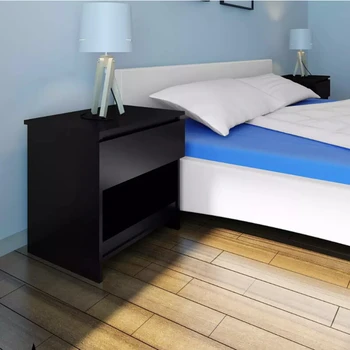 VidaXL 2 Pcs Nightstand With One-Drawer Black Bedroom Furniture Assembly Home Furniture Bedroom Nightstand High Quality
VidaXL 2 Pcs Nightstand With One-Drawer Black Bedroom Furniture Assembly Home Furniture Bedroom Nightstand High Quality