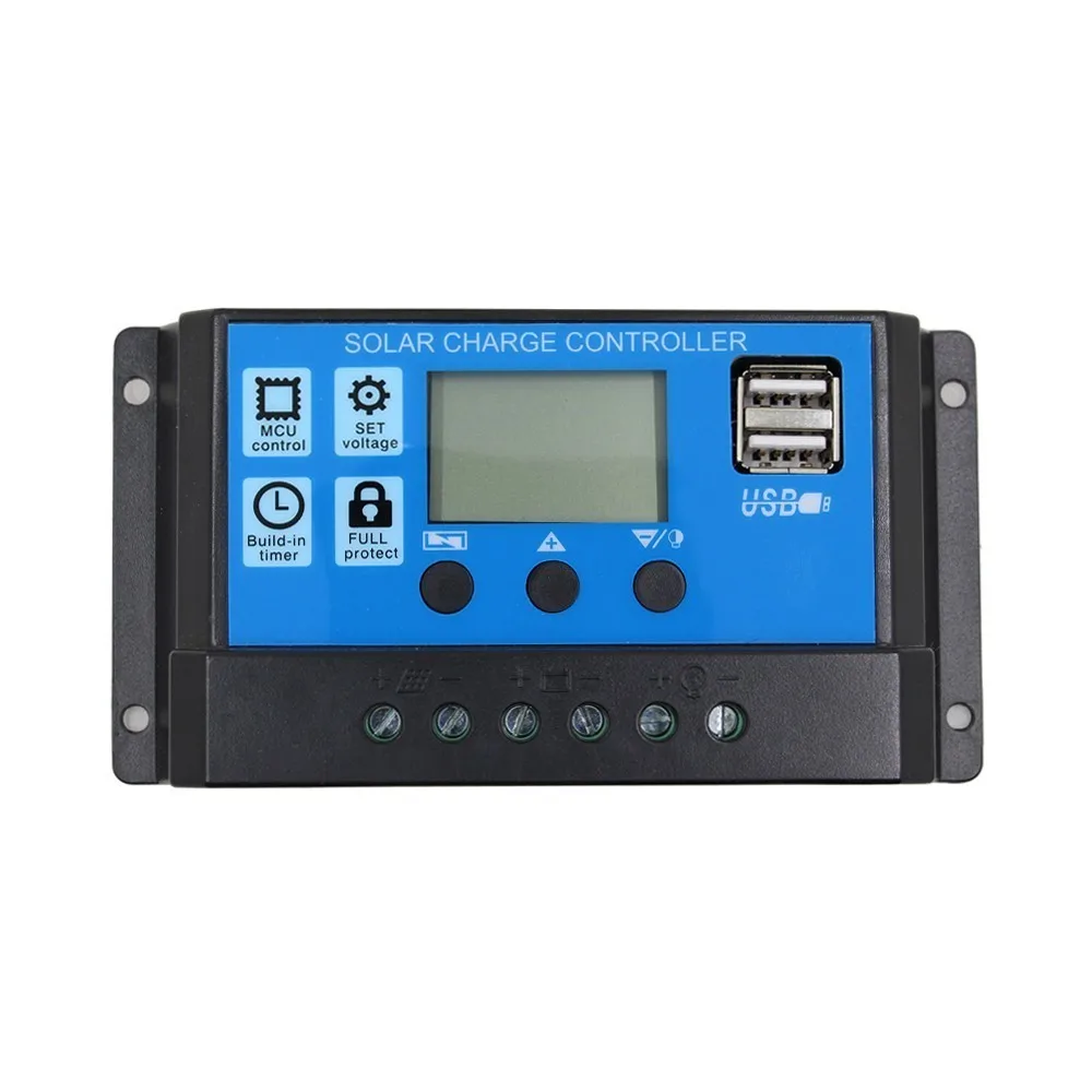 12V/24V 10A/20A/30A Auto Solar Panel Battery Charge Controller With Dual USB Output , PWM LCD Display Solar Collector Regulator
12V/24V 10A/20A/30A Auto Solar Panel Battery Charge Controller With Dual USB Output , PWM LCD Display Solar Collector Regulator