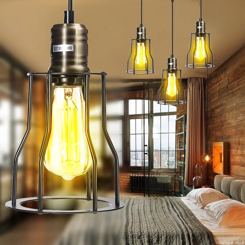 modern black cage pendant lights iron minimalist retro nordic loft pyramid lamp metal Hanging Lamp E27 Indoor
modern black cage pendant lights iron minimalist retro nordic loft pyramid lamp metal Hanging Lamp E27 Indoor