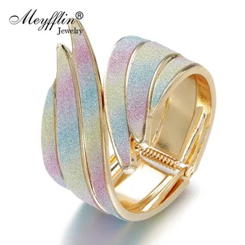 Meyfflin Unique Design Metal Cuff Bracelets & Bangles for Women Jewelry Fashion Gold Color Feather Width Charm Bangle Bijoux
Meyfflin Unique Design Metal Cuff Bracelets & Bangles for Women Jewelry Fashion Gold Color Feather Width Charm Bangle Bijoux