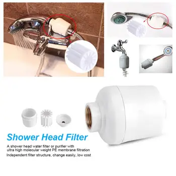 Removable Shower Water Filter Healthy Bathroom Shower Head In-Line Faucet Filter Purifier Softener Clean Water
Removable Shower Water Filter Healthy Bathroom Shower Head In-Line Faucet Filter Purifier Softener Clean Water