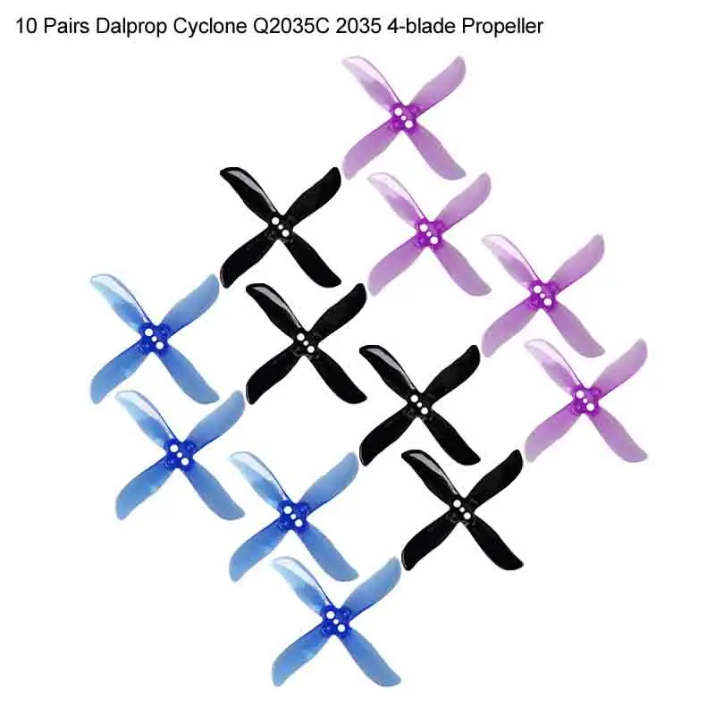 20PCS Dalprop Cyclone Q2035C 2035 4-blade Propeller Prop for FPV RC Drone Propellers FPV Racing Multi Rotor Parts Accessories
20PCS Dalprop Cyclone Q2035C 2035 4-blade Propeller Prop for FPV RC Drone Propellers FPV Racing Multi Rotor Parts Accessories