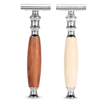 Classic Men Anti-skid Wood Handle Dual Blade Shaver Vintage Style Manual Razor
Classic Men Anti-skid Wood Handle Dual Blade Shaver Vintage Style Manual Razor