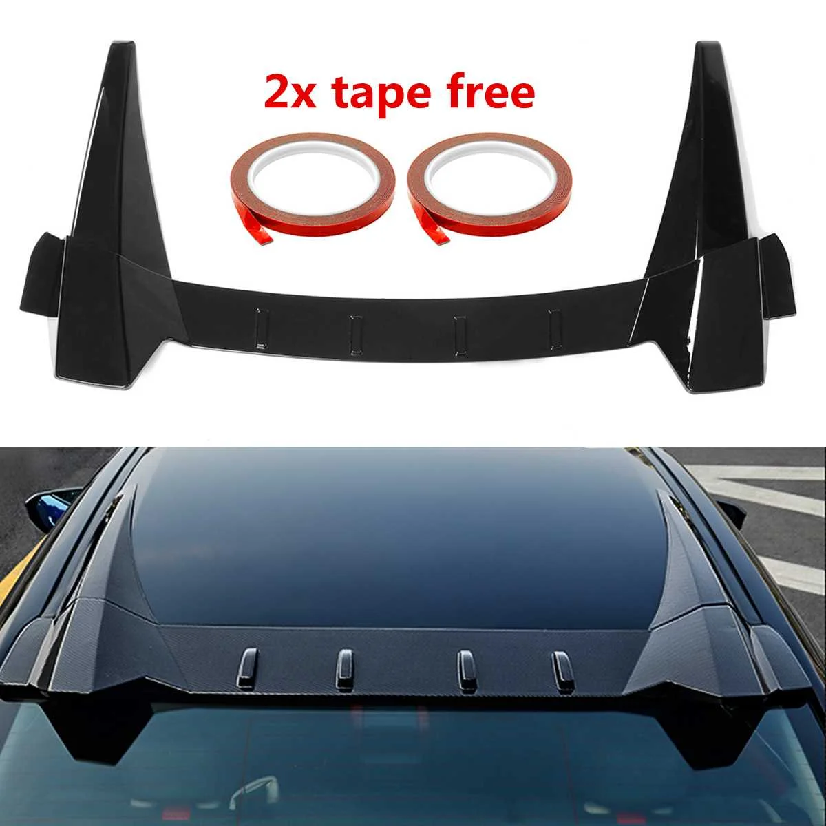 Car Rear Window Roof Spoiler lips Visor R Style ABS Plastic Tail Wing Fits for Honda for Civic 10th 4DR Sedan 2016-2018
Car Rear Window Roof Spoiler lips Visor R Style ABS Plastic Tail Wing Fits for Honda for Civic 10th 4DR Sedan 2016-2018
