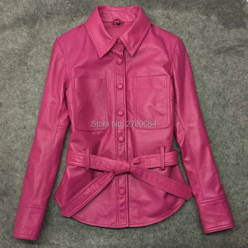 Gu.seemio factory genuine leather jacket for women female casual sheep skin sashes real animal motorcycle coat outer wear
Gu.seemio factory genuine leather jacket for women female casual sheep skin sashes real animal motorcycle coat outer wear