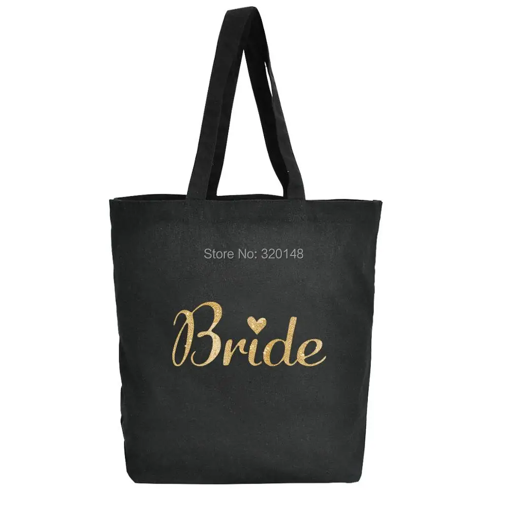 TB1 женская черная сумка-тоут свадебная сумка на плечо для невесты Золотая
