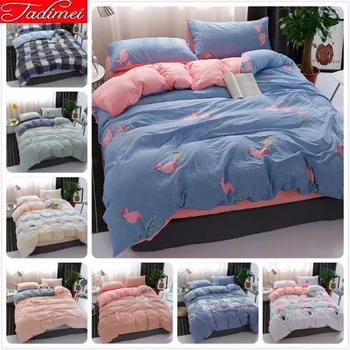 Blue Pink AB Double Side Duvet Cover Sheet Pillow Case Bedding Set Adult Kids Child Soft Bed Linens Single Full Queen King Size
Blue Pink AB Double Side Duvet Cover Sheet Pillow Case Bedding Set Adult Kids Child Soft Bed Linens Single Full Queen King Size