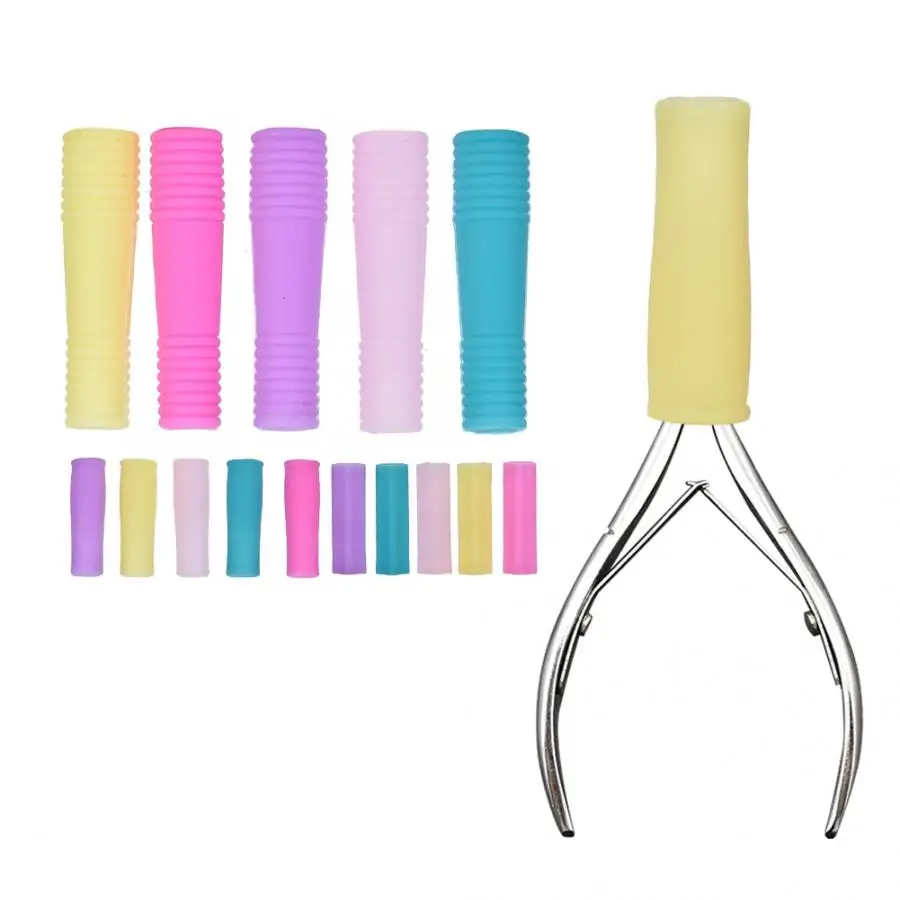 \10Pcs Manicure Silicone Protective Sleeve Cover for Nail Cuticle Scissors Dead Skin Scissors Manicure Tools
\10Pcs Manicure Silicone Protective Sleeve Cover for Nail Cuticle Scissors Dead Skin Scissors Manicure Tools