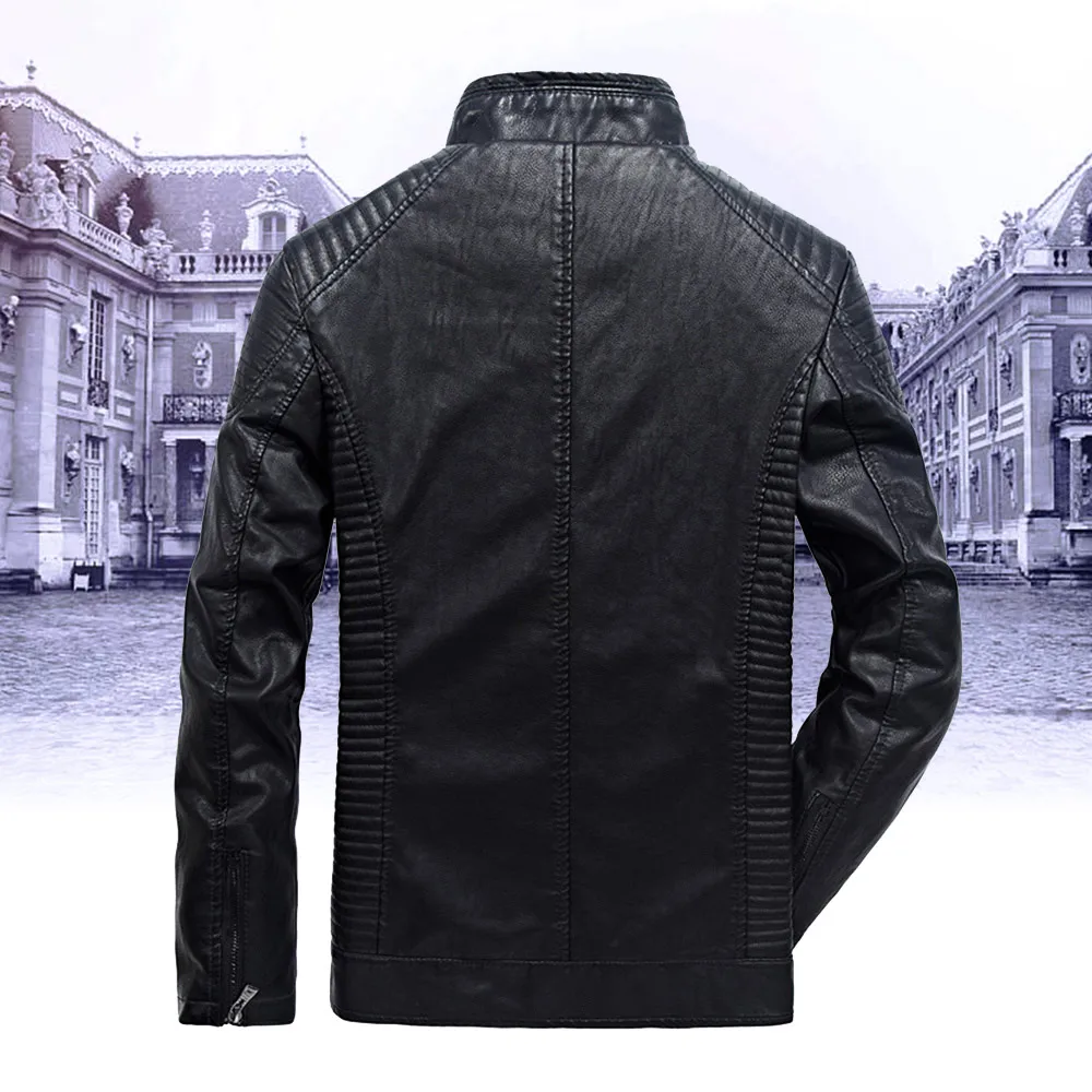 Men Motorcycle Leather Jacket Winter Black Velvet Thicken Motorbike Coat Windproof Warm Motorcycle Outerwear
Men Motorcycle Leather Jacket Winter Black Velvet Thicken Motorbike Coat Windproof Warm Motorcycle Outerwear