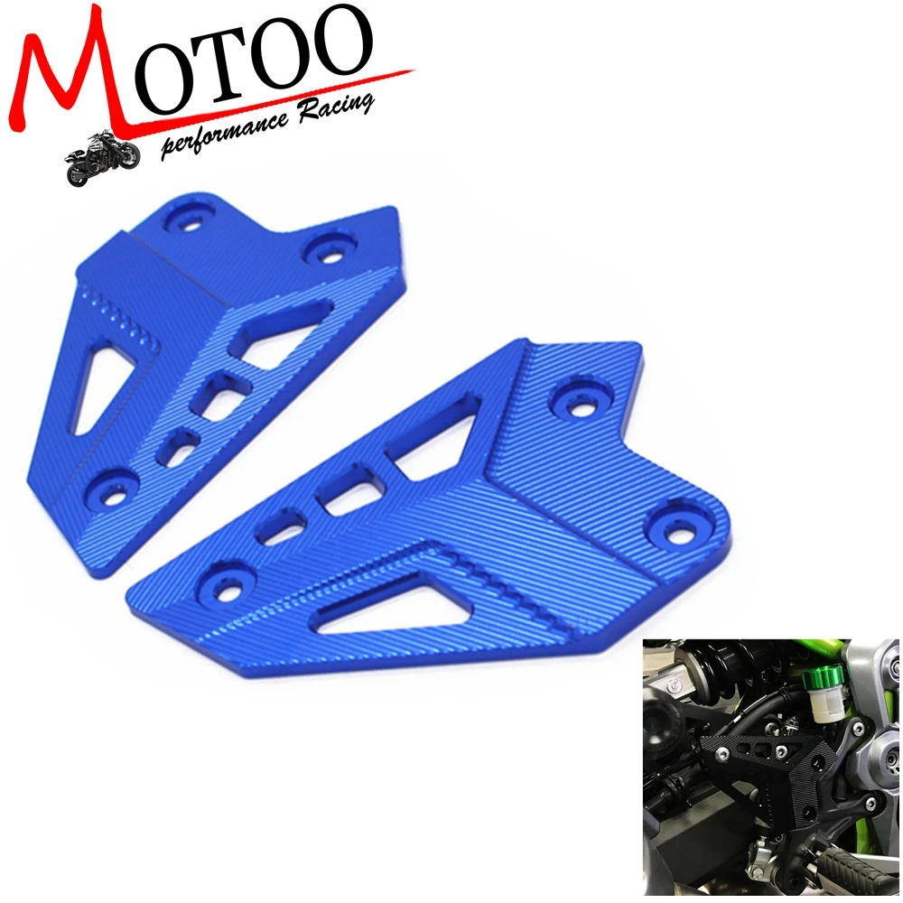 Motorcycle Footpeg Footrest Guard Foot Rest Protection Rearsets Rear set Heel Plates Protector cover For KAWASAKI Z900 2017-2019 |