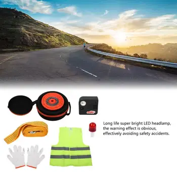 Road Auto Safety and Emergency Tools and First Aid Kit w/ LED Head Lamp Hammer Emergency Escape Rescue Tool
Road Auto Safety and Emergency Tools and First Aid Kit w/ LED Head Lamp Hammer Emergency Escape Rescue Tool