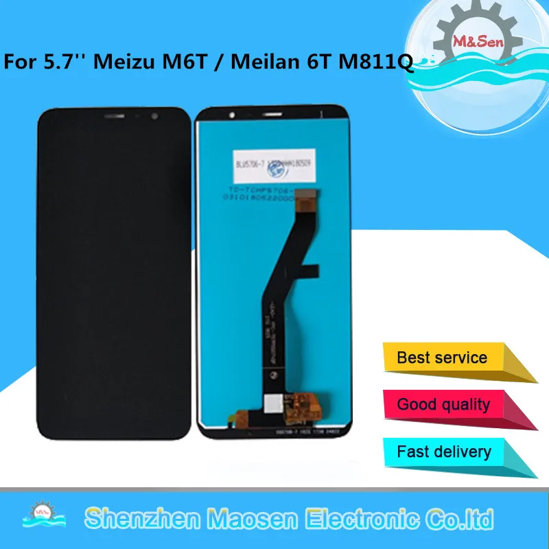 M&Sen For 5.7" Meizu M6T / Meilan 6T M811Q LCD Screen Display+Touch Panel Digitizer Screen For Meizu M6T / Meilan 6T Assembly
M&Sen For 5.7" Meizu M6T / Meilan 6T M811Q LCD Screen Display+Touch Panel Digitizer Screen For Meizu M6T / Meilan 6T Assembly