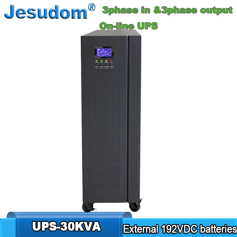 3 фазы 30 кВА UPS Online источник бесперебойного питания В постоянного тока Внешняя