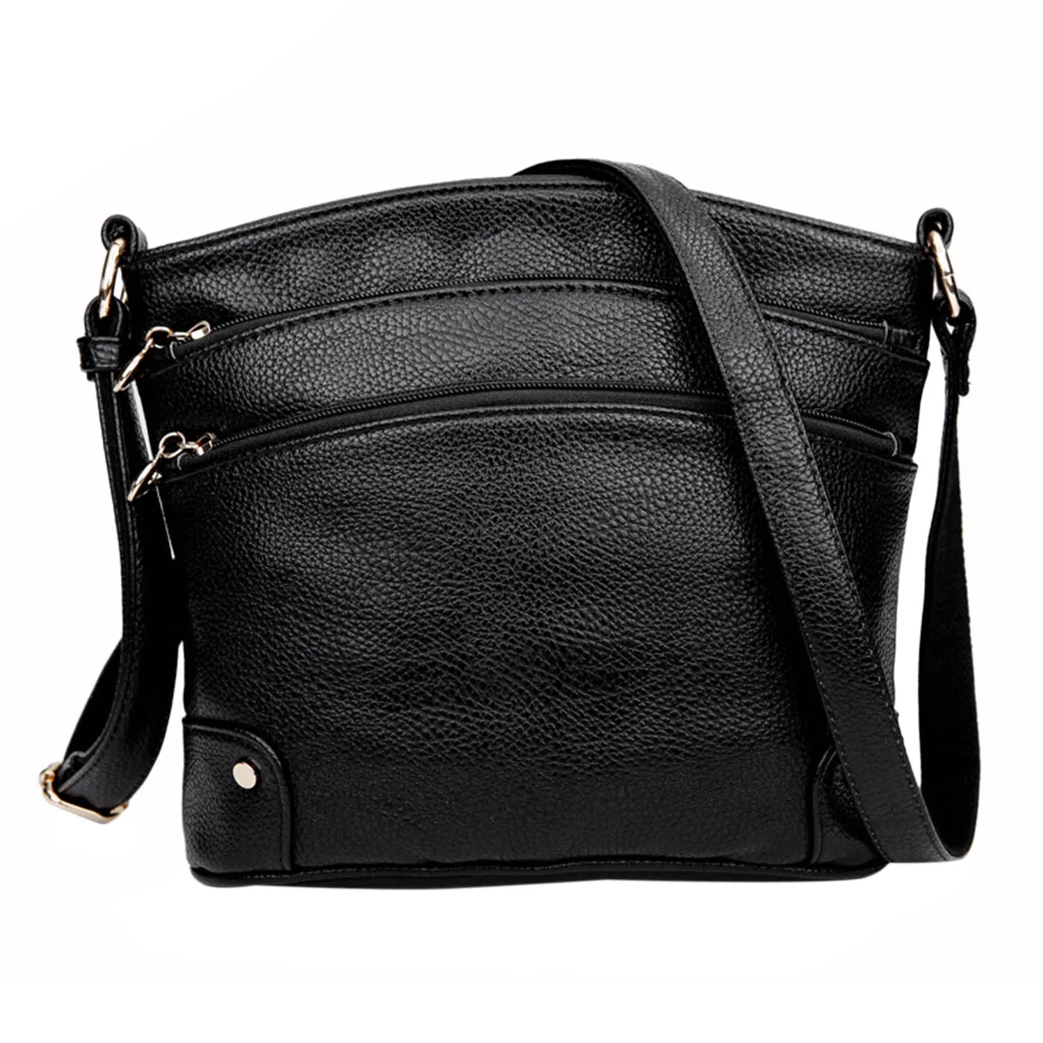 Aibkhk New Simple Leather Crossbody Bags For Women Messenger Bags Handbags Women Famous Brands Three Zipper Shoulder Bag
Aibkhk New Simple Leather Crossbody Bags For Women Messenger Bags Handbags Women Famous Brands Three Zipper Shoulder Bag