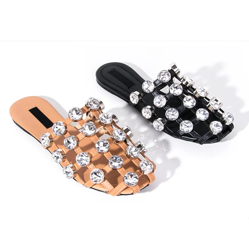 Hot Brand Designer Slipper Women Crystal Shoes Lady Chaussure Femme Flats Women Summer Beach Outdoor Shoes Sandalia Feminina
Hot Brand Designer Slipper Women Crystal Shoes Lady Chaussure Femme Flats Women Summer Beach Outdoor Shoes Sandalia Feminina