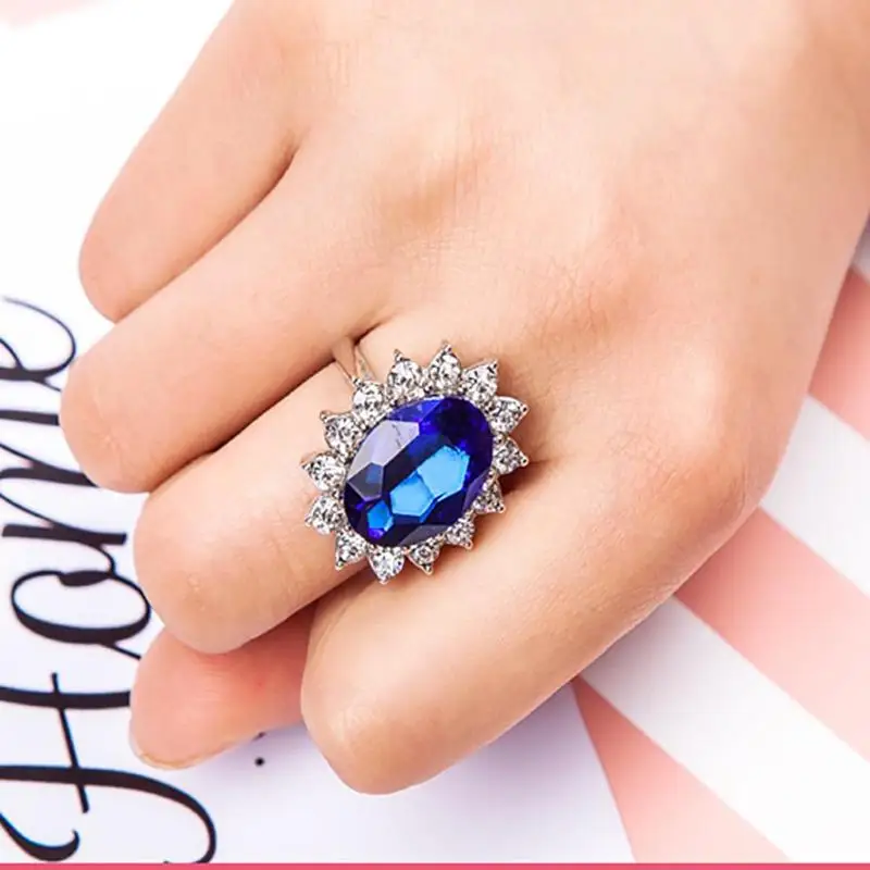 Hot Sale Oval Cut 2ct Blue Ring Pure Solid Solid Silver oval Cut Promotion Engagement Wedding Jewelry
Hot Sale Oval Cut 2ct Blue Ring Pure Solid Solid Silver oval Cut Promotion Engagement Wedding Jewelry