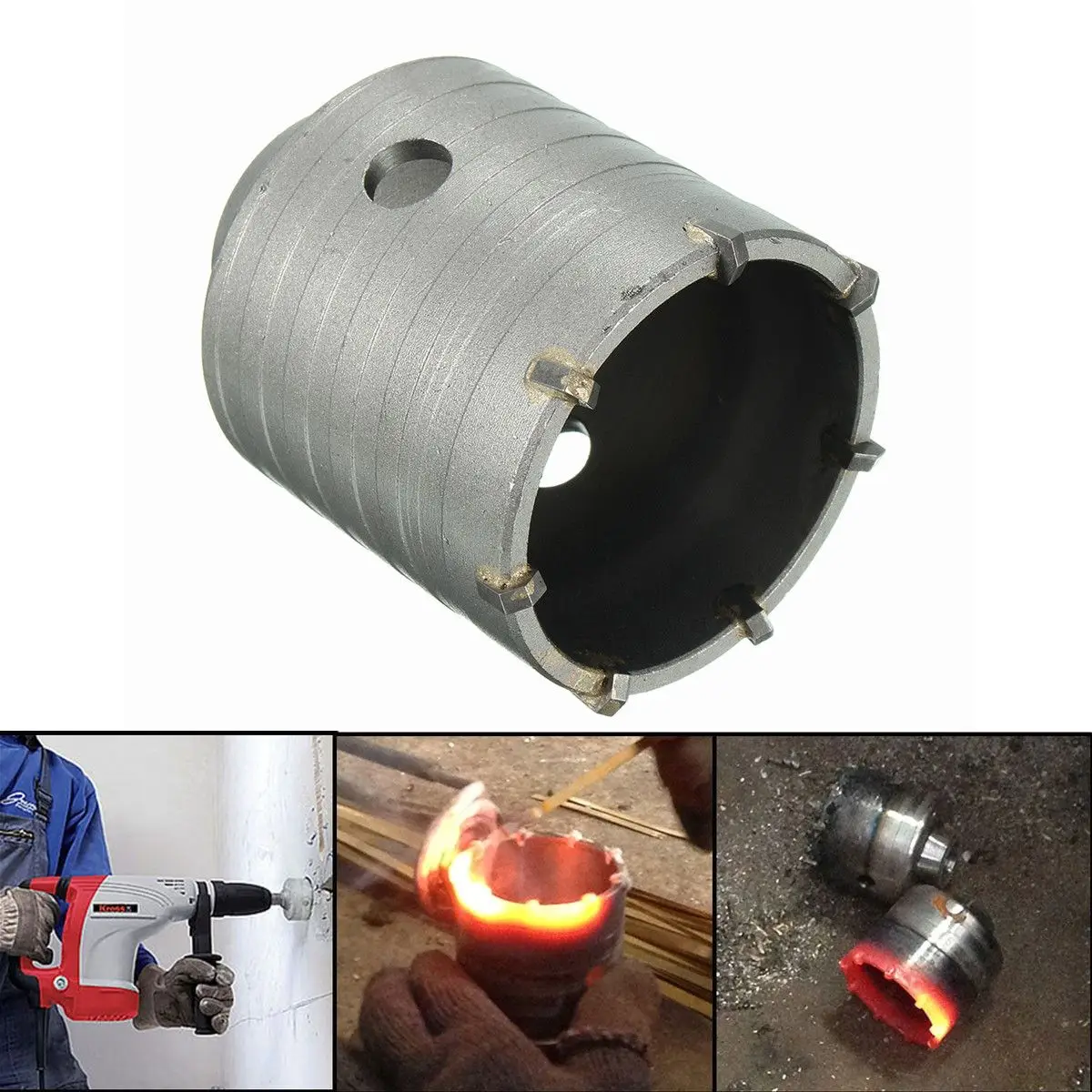 New 1PC 60mm Wall Hole Saw Concrete Brick Cement Stone Drill Bit Cutter Power Tool Set
New 1PC 60mm Wall Hole Saw Concrete Brick Cement Stone Drill Bit Cutter Power Tool Set