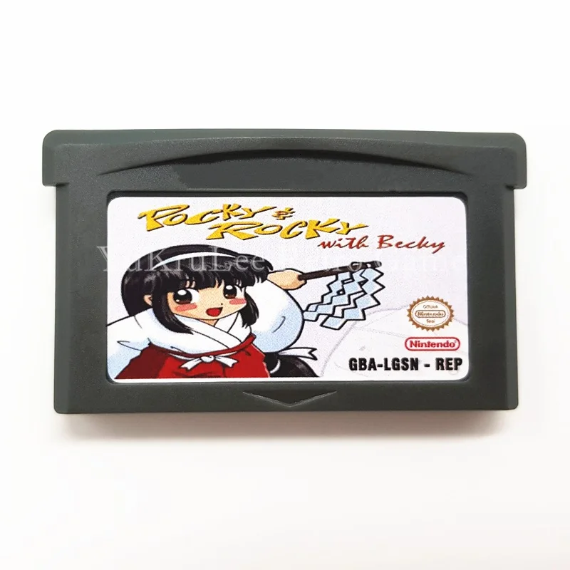 Video Game Cartridge Card Pocky & Rocky with Becky for 32 Bit Game Console US Sticker English Language
Video Game Cartridge Card Pocky & Rocky with Becky for 32 Bit Game Console US Sticker English Language