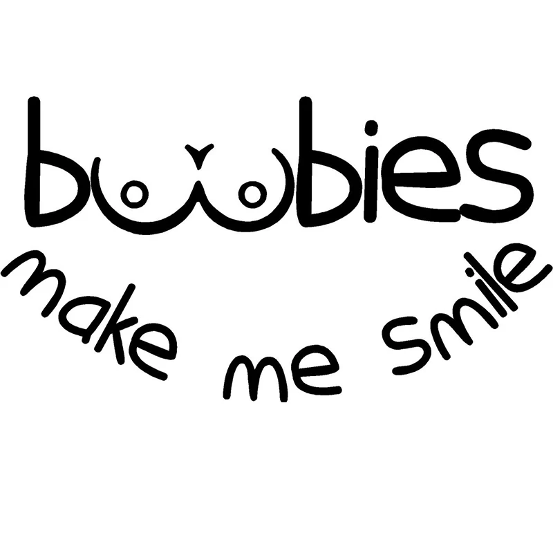 Boobies Make Me Smile модная Личность креативная забавная шутка Новинка Автомобильная наклейка на бампер переводная картинка
Boobies Make Me Smile модная Личность креативная забавная шутка Новинка Автомобильная наклейка на бампер переводная картинка
