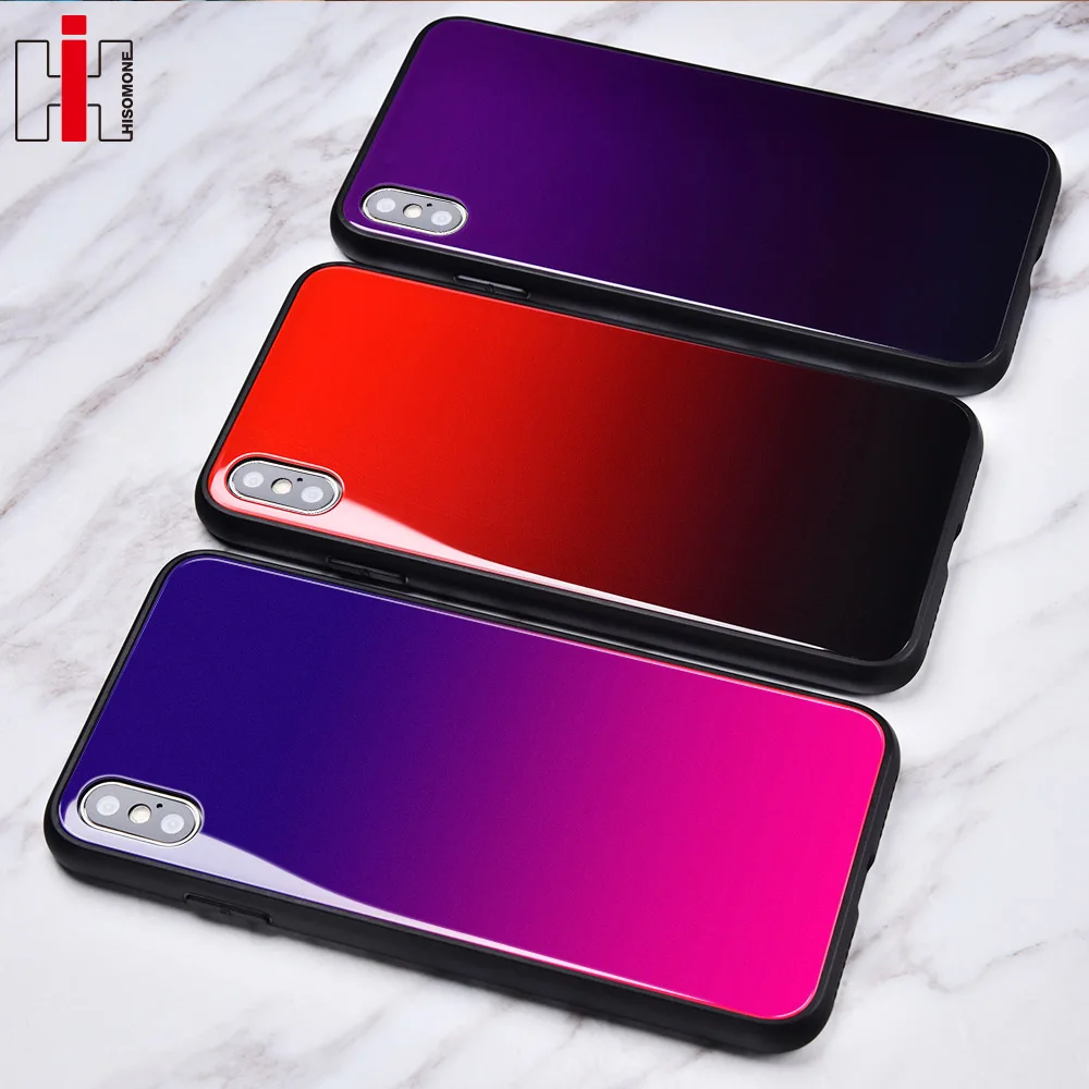 Hisomone Gradient Color Phone Case For iPhone 6 6S 7 8 Plus X Xs Max Xr Glass Silicone Back Case For iPhone 7 6 S Cover Coque
Hisomone Gradient Color Phone Case For iPhone 6 6S 7 8 Plus X Xs Max Xr Glass Silicone Back Case For iPhone 7 6 S Cover Coque
