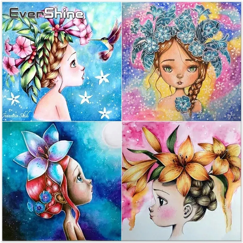 EverShine Diamond Painting Cartoon Full Square Diamond Embroidery Sale Diamond Mosaic Beautiful Girl Picture Of Rhinestones
EverShine Diamond Painting Cartoon Full Square Diamond Embroidery Sale Diamond Mosaic Beautiful Girl Picture Of Rhinestones