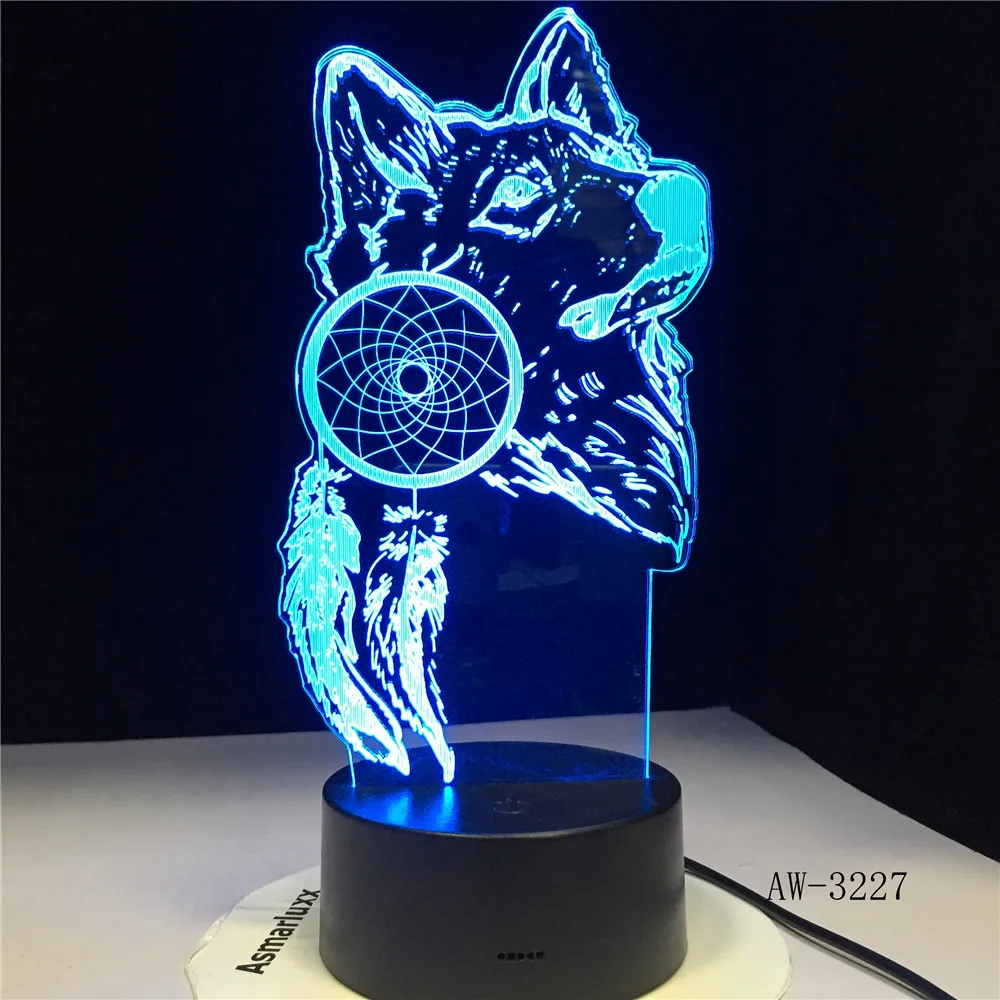3D светодиодсветодиодный ночники в виде животных, дизайнерская настольная лампа в виде волка, иллюзионные светильники для домашнего декора, Современное украшение для спальни
3D светодиодсветодиодный ночники в виде животных, дизайнерская настольная лампа в виде волка, иллюзионные светильники для домашнего декора, Современное украшение для спальни