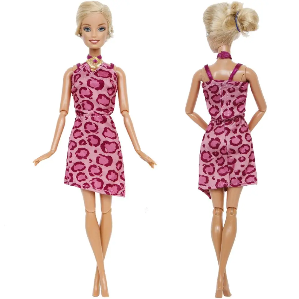 High Quality Short Dress Wedding Party Wear Pink Sexy Skirt Leopard Mini Gown Clothes For Barbie Doll Accessories Kids Toy
High Quality Short Dress Wedding Party Wear Pink Sexy Skirt Leopard Mini Gown Clothes For Barbie Doll Accessories Kids Toy