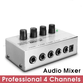 Portable 12V for Ultra-compact 4 Channel Music Mixing Audio Sound Mixer DJ Console DJ Mezclador For Audio PC Karaoke
Portable 12V for Ultra-compact 4 Channel Music Mixing Audio Sound Mixer DJ Console DJ Mezclador For Audio PC Karaoke