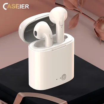 

CASEIER I7S Wireless Bluetooth Earphone HIFI Wireless Earphones With Charging Box Case Headset słuchawki bezprzewodowe bluetooth