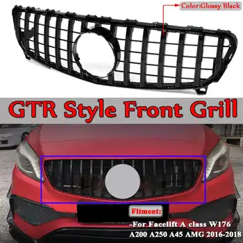 For AMG GT R Car Front Bumper Grille Grill For Mercedes For Benz Facelift A Class W176 A200 A250 A45 2016-2018 Without Emblem
For AMG GT R Car Front Bumper Grille Grill For Mercedes For Benz Facelift A Class W176 A200 A250 A45 2016-2018 Without Emblem