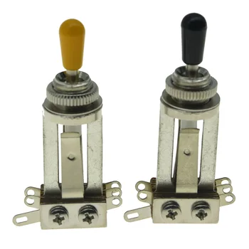 KAISH Long Straight 3 Way Toggle Switch Pickup Selector Switch for Les Paul Guitars with Black/Amber Tip
KAISH Long Straight 3 Way Toggle Switch Pickup Selector Switch for Les Paul Guitars with Black/Amber Tip