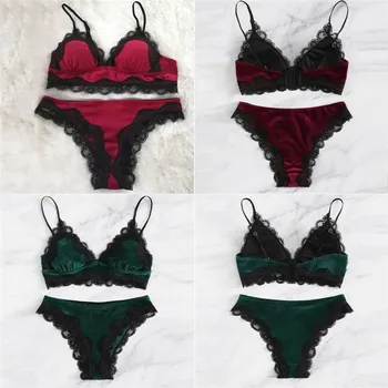 2019 Sale Soft Women Sheer Lace lingerie set triangle Push-up padded bra bottom thong two-piece underwear Sexy Adjustable suit
2019 Sale Soft Women Sheer Lace lingerie set triangle Push-up padded bra bottom thong two-piece underwear Sexy Adjustable suit