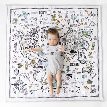 100% organic Square Quality Quilted World Map Explorer | Extra Large Organic Playmat for baby infant toddler and kids
100% organic Square Quality Quilted World Map Explorer | Extra Large Organic Playmat for baby infant toddler and kids
