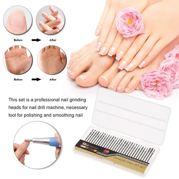30pcs Nail Drill Bits Nail Manicure PedicureCuticle Cleaner Tungsten Steel Rotary Polishing File Grinding Heads 3 Style
30pcs Nail Drill Bits Nail Manicure PedicureCuticle Cleaner Tungsten Steel Rotary Polishing File Grinding Heads 3 Style