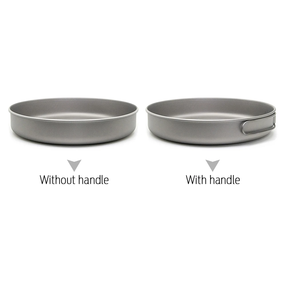 1000ml Camping Titanium Pan Ultralight Titanium Frypan Bowl Outdoor Tableware Cookware Utensils Hiking Picnic Cooking Frying Pan
1000ml Camping Titanium Pan Ultralight Titanium Frypan Bowl Outdoor Tableware Cookware Utensils Hiking Picnic Cooking Frying Pan