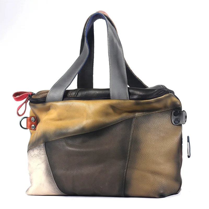 Woman Genuine Leather Totes Designer Colorful Female Vintage Unique Patchwork Women's Handbags Shoulder Fashion Messenger Bag
Woman Genuine Leather Totes Designer Colorful Female Vintage Unique Patchwork Women's Handbags Shoulder Fashion Messenger Bag