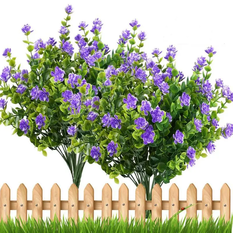 4pcs Fake Plants Artificial Greenery Shrubs Eucalyptus Branches with Purple Baby's Breath Flower Plastic Bushes House Office G
4pcs Fake Plants Artificial Greenery Shrubs Eucalyptus Branches with Purple Baby's Breath Flower Plastic Bushes House Office G