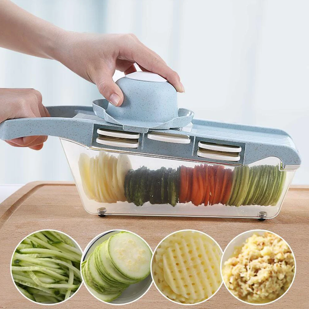 Multifuction Vegetable Cutter with Steel Blade Manual Potato Peeler Carrot Cheese Grater Mandoline Slicer Kitchen Accessories
Multifuction Vegetable Cutter with Steel Blade Manual Potato Peeler Carrot Cheese Grater Mandoline Slicer Kitchen Accessories