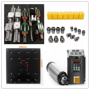 HOT Cutting machine accessories ball screw1605+linear guide+stepper motor+spindle and driver
HOT Cutting machine accessories ball screw1605+linear guide+stepper motor+spindle and driver