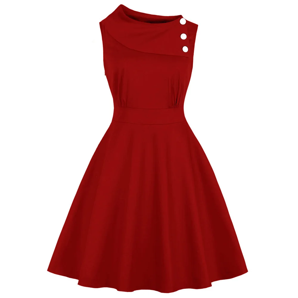 Joineles Skew Lapel Women Retro Dress Summer Cotton Vintage Women Dress 60s Rockabilly Swing Vestidos Femme Party Robe Dress Red
Joineles Skew Lapel Women Retro Dress Summer Cotton Vintage Women Dress 60s Rockabilly Swing Vestidos Femme Party Robe Dress Red