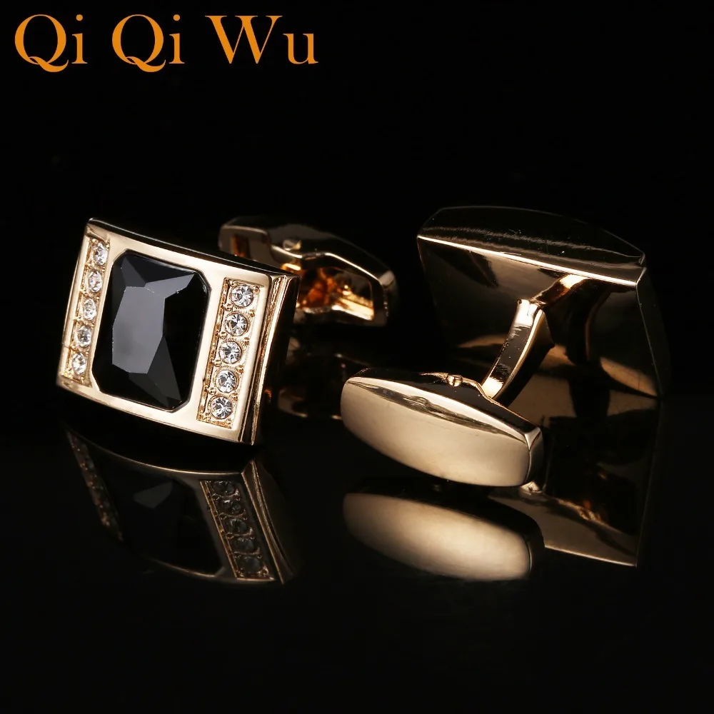 New Arrive Luxury French Men's Shirt Cufflinks Metal Men Cuff Links For Wedding Party Crystal Cufflink High Quality RL-8080 | Украшения