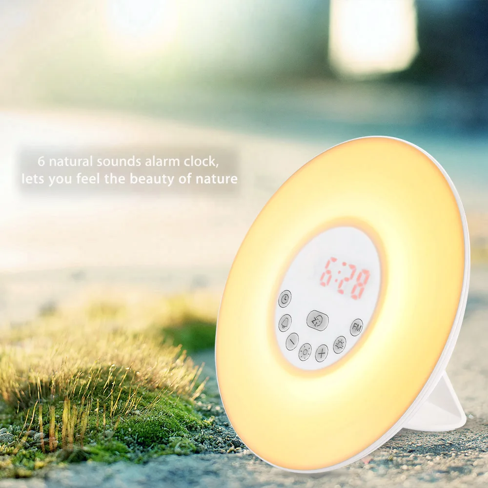 Inlife JW - 6638 Creative Wake-Up Light FM Radio Time Display Snooze Alarm Clock Bedside Mood Lamp
Inlife JW - 6638 Creative Wake-Up Light FM Radio Time Display Snooze Alarm Clock Bedside Mood Lamp