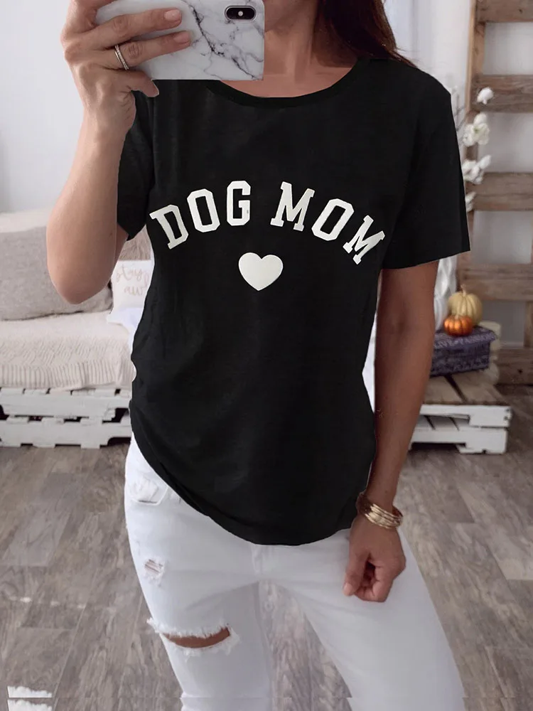 Forefair DOG MOM T-shirt women Casual Tees top Personal female t shirt 2019 Trendy summer T-Shirts Woman Letter harajuku tshirt
Forefair DOG MOM T-shirt women Casual Tees top Personal female t shirt 2019 Trendy summer T-Shirts Woman Letter harajuku tshirt
