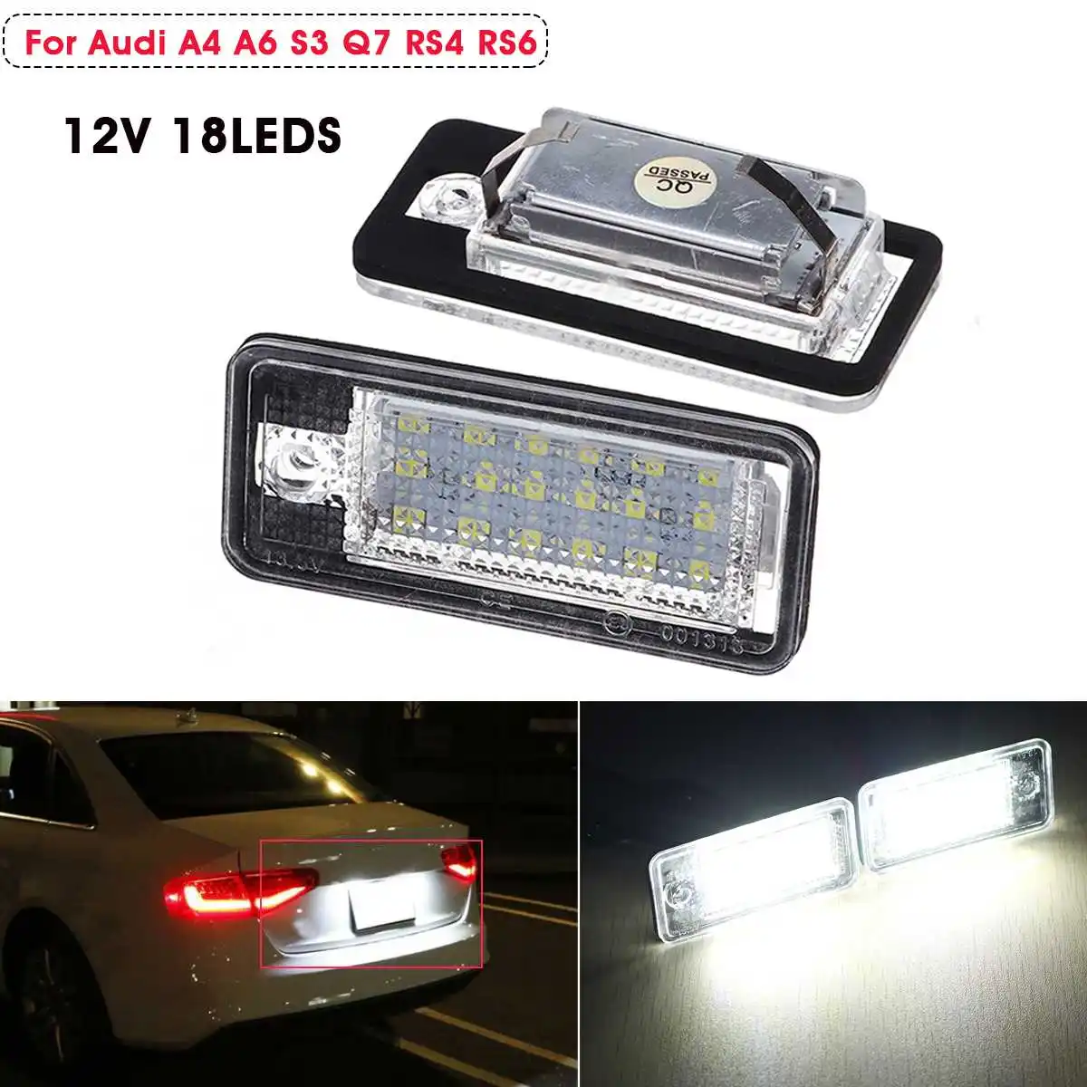 2x 18 LEDs For Audi License Number Plate Light Rear Canbus For Audi A4 A6 S3 Lamp
2x 18 LEDs For Audi License Number Plate Light Rear Canbus For Audi A4 A6 S3 Lamp