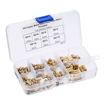 Suleve M3BN3 150Pcs M3 Knurled Brass Threaded Insert Nut Female Thread Embedment Nuts Assortment
Suleve M3BN3 150Pcs M3 Knurled Brass Threaded Insert Nut Female Thread Embedment Nuts Assortment