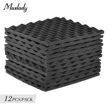 12 pcs Soundproofing Foam Studio Acoustic Panels Studio Foam Wedges 12*12 inch Soundproof Absorption Treatment Panel reduce echo
12 pcs Soundproofing Foam Studio Acoustic Panels Studio Foam Wedges 12*12 inch Soundproof Absorption Treatment Panel reduce echo