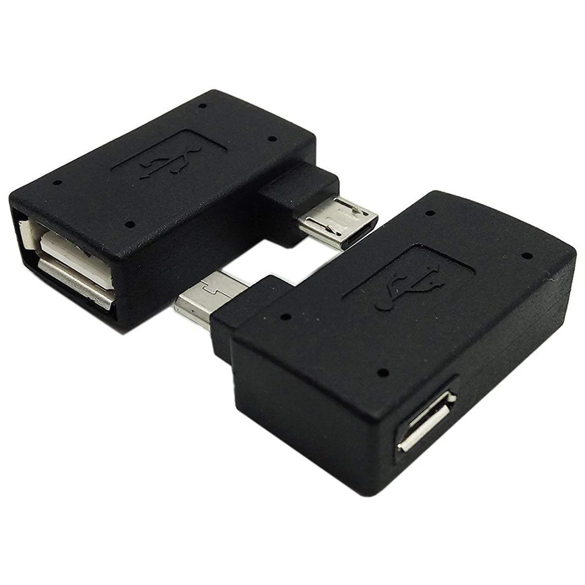 Переходник Micro-USB 2 0/хост-адаптер OTG 1 пара (левый + правый) под углом 90 градусов с